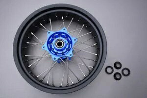 �u���[ �X�[�p�[���g �X�|�[�N ����/���A �z�C�[�� KTM SX 125 2015-2022 5x17 Blue Supermoto Spoked Rim / Rear Wheel KTM SX 125 2015-2022 5x17 �y���s�A���i�z