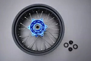�u���[ �X�[�p�[���g �X�|�[�N ����/���A �z�C�[�� KTM SXF 350 SX-F 2011-2012 5x17 Blue Supermoto Spoked Rim / Rear Wheel KTM SXF 350 SX-F 2011-2012 5x17 �y���s�A���i�z