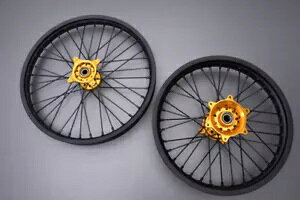 ���S�ȃI�t���[�h �t�����g + ���A �z�C�[�� ���� SUZUKI RMZ 450 RM-Z 2007-2010 21/19 Complete Off-Road Front + Rear Wheels Rims SUZUKI RMZ 450 RM-Z 2007-2010 21/19 �y���s�A���i�z