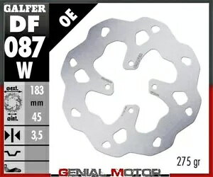 Galfer A u[L fBXN WAVE FIXED 183x3.5mm MONTESA 4 RIDE 2016-2017 Galfer Rear Brake Disc WAVE FIXED 183x3.5mm MONTESA 4 RIDE 2016-2017