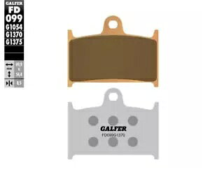 Galfer �t�����g �u���[�L �p�b�h TRIUMPH THUNDERBIRD COMMANDER 2014 FD099 Galfer Front Brake Pads TRIUMPH THUNDERBIRD COMMANDER 2014 FD099