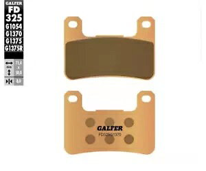 Galfer �u���[�L���C�j���O �t�����g SUZUKI DL 1000 V-CURRENT ABS 2014 FD325- Galfer brake lining front SUZUKI DL 1000 V-CURRENT ABS 2014 FD325-