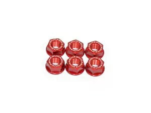 ナットセット リア スプロケット キャリア レッド Ducabike Ducati Superleggera 2021 - 2023用 Nuts Set Rear Sprocket Carrier Red Ducabike For Ducati Superleggera 2021 - 2023