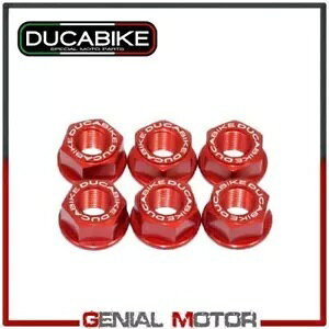 NE tW ibg Lbg bh 6DSB01A Ducabike Ducati DIAVEL 2011 - 2019 Crown Flange Nuts Kit Red 6DSB01A Ducabike Ducati DIAVEL 2011 - 2019