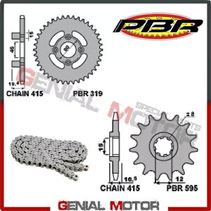 EK1158 `F[ƃXvPbg Zbg 13 48 415 PBR MALAGUTI MRX ENDURO 1987 - 1991- EK1158 chains and sprocket set 13 48 415 PBR MALAGUTI MRX ENDURO 1987 - 1991-