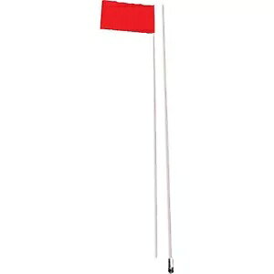 S 2 s[X t@Co[StO 9 C` x 12 C` 9 tB[g Xg[g }Eg I[v {bNX #68 Safety 2-Piece Fiber Safety Flag 9"x12" 9ft Straight Mount OPEN BOX #68