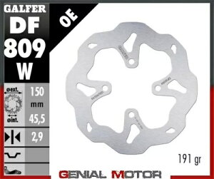 Galfer u[LfBXN A EF[u Œ 150x2.9 mm KX gCA GP 250 2019- Galfer brake discs rear wave fixed 150x2.9 mm gas trial gp 250 2019-