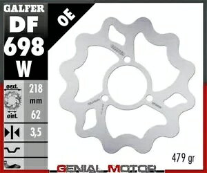 Galfer A u[L fBXN WAVE FIXED 218x3,5mm BULTACO ASTRO 50 2000 Galfer Rear Brake Disc WAVE FIXED 218x3,5mm BULTACO ASTRO 50 2000