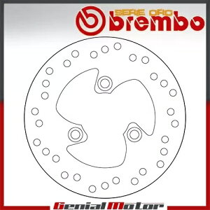 �u���[�L�f�B�X�N�Œ�u�����{�Z���G�I���t�����g�z���_�o�� Sj 50 1994 - 1997 Brake Disc Fixed Brembo Serie Oro Front for Honda Bali Sj 50 1994 - 1997 �y���s�A���i�z