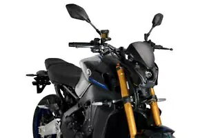 Puig スポーツ フライ スクリーン フロントガラス マット ブラック ヤマハ MT-09 & SP 2021 - 2023 Puig Sport Fly Screen Windshield Matte Black Yamaha MT-09 & SP 2021 - 2023