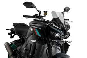 Puig X|[c XN[ tgKX CgX[N }n MT-10 & SP 2022 - 2024 Puig Sport Screen Windshield Light Smoke Yamaha MT-10 & SP 2022 - 2024