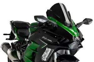 Puig Z-[VO XN[ tgKX ubN Kawasaki Ninja H2 SX/H2 SX SE 2022 - 2024 Puig Z-Racing Screen Windshield Black Kawasaki Ninja H2 SX/H2 SX SE 2022 - 2024