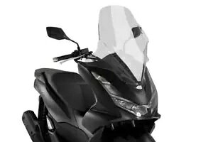 Puig NA XN[ tgKX V-Tech C c[O z_ PCX 125 21 - 24p Puig Clear Screen Windshield V-Tech Line Touring For Honda PCX 125 21 - 24