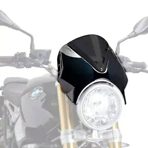 Puig �X�N���[�� �t�F�A�����O �t�����g�K���X �u���b�N �_�[�N�X���[�N BMW R Nine T & Pure 2014 - 2024 Puig Screen Fairing Windshield Black Dark Smoke BMW R Nine T & Pure 2014 - 2024 �y���s�A���i�z