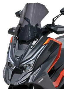 Ermax �c�[�����O �X�N���[�� �t�����g�K���X �f�B�t���N�^�[ �_�[�N�X���[�N Kymco DT X360 2022 - 2024 Ermax Touring Screen Windshield Deflector Dark Smoke Kymco DT X360 2022 - 2024 �y���s�A���i�z
