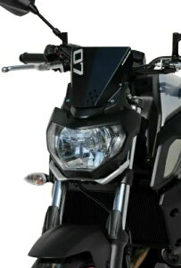 Ermax �t���C �X�N���[�� �t�����g�K���X �f�B�t���N�^�[ �z�Ɏ_���u���b�N ���}�n MT-07 2018 - 2019 Ermax Fly Screen Windshield Deflector Anodised Black Yamaha MT-07 2018 - 2019 �y���s�A���i�z