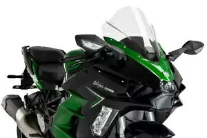 Puig Z-Racing XN[ tgKX NA Kawasaki Ninja H2 SX/H2 SX SE 22 - 24 Puig Z-Racing Screen Windshield Clear Kawasaki Ninja H2 SX/H2 SX SE 22 - 24