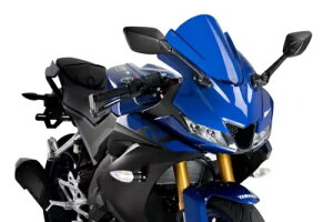 Puig スポーツ スクリーン フロントガラス ディフレクター ブルー ヤマハ YFZ-R125 2019 - 2022 Puig Sport Screen Windshield Deflector Blue Yamaha YFZ-R125 2019 - 2022