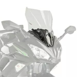 Puig [VO XN[ tgKX NA Kawasaki Ninja 650 R 2017 - 2019 Puig Racing Screen Windshield Clear Kawasaki Ninja 650 R 2017 - 2019
