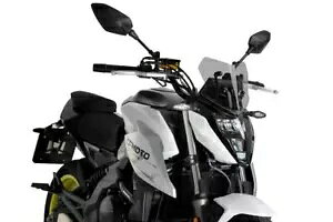 Puig X|[c XN[ tgKX fBtN^[ CgX[N CFMoto 650 NK 2021 - 2024 Puig Sport Screen Windshield Deflector Light Smoke CFMoto 650 NK 2021 - 2024