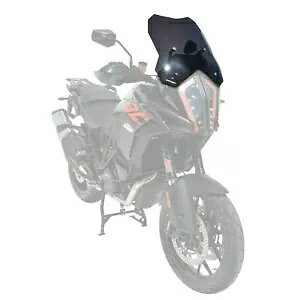 Ermax �X�N���[�� �t�����g�K���X �f�B�t���N�^�[ �X�|�[�c �_�[�N�X���[�N KTM 1290 �A�h�x���`���[ S/R 17-20 Ermax Screen Windshield Deflector Sport Dark Smoke KTM 1290 Adventure S/R 17-20 �y���s�A���i�z