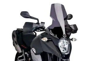 Puig �c�[�����O �X�N���[�� �t�����g�K���X �_�[�N�X���[�N KTM 990 �X�[�p�[���g T 2009 - 2012 Puig Touring Screen Windshield Dark Smoke KTM 990 Supermoto T 2009 - 2012 �y���s�A���i�z