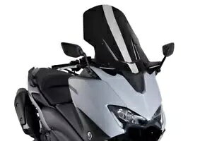 Puig c[O XN[ tgKX ubN }n TMAX 530 17 - 19 560 2020 - 2021 Puig Touring Screen Windshield Black Yamaha TMAX 530 17 - 19 560 2020 - 2021