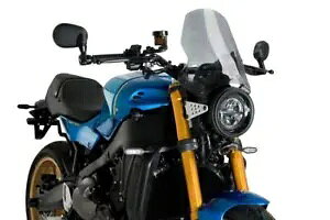 Puig スポーツ スクリーン フロントガラス ディフレクター ライトスモーク ヤマハ XSR900 2022 - 2024 Puig Sport Screen Windshield Deflector Light Smoke Yamaha XSR900 2022 - 2024