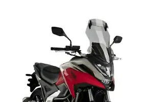 Puig c[O XN[ tgKX CgX[N oCU[t z_ NC 750 X 21 - 24 Puig Touring Screen Windshield Light Smoke With Visor Honda NC 750 X 21 - 24