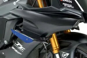Puig �T�C�h �_�E���t�H�[�X �X�|�C���[ ���[�X �E�B���O �u���b�N/�u���[ ���}�n YZF-R1 2015 - 2019 Puig Side Downforce Spoilers Race Wings Black / Blue Yamaha YZF-R1 2015 - 2019 �y���s�A���i�z
