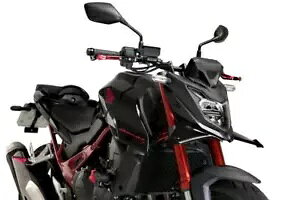 Puig �t�����g �_�E���t�H�[�X �X�|�C���[ �E�B���O �O���X �u���b�N �z���_ CB750 �z�[�l�b�g 2023 - 2024 Puig Frontal Downforce Spoilers Wings Gloss Black Honda CB750 Hornet 2023 - 2024 �y���s�A���i�z