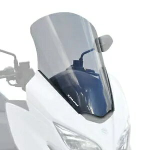 Ermax �X�N���[�� �t�����g�K���X �I���W�i�� �T�C�Y �_�[�N�X���[�N �X�Y�L AN400 �o�[�O�}�� 17 - 24 Ermax Screen Windshield Original Size Dark Smoke Suzuki AN400 Burgman 17 - 24 �y���s�A���i�z