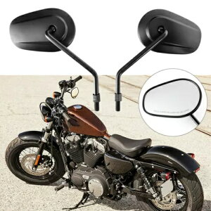 �z���_�V���h�E 1100 VT1100C/VTX1300C �p�̍����I�[�g�o�C�o�b�N�~���[�T�C�h�~���[ Black Motorcycle Rearview Side Mirrors For Honda Shadow 1100 VT1100C / VTX1300C �y���s�A���i�z