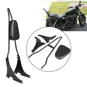 ubNqobNXgV[V[o[pbhn[[X|[cX^[XL 883 1200 2004-UPp Black Passenger Backrest Sissy Bar Pad For Harley Sportster XL 883 1200 2004-UP