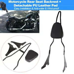 n[[ X|[cX^[ XL 883 04-up Ȕwpbh V[V[o[ NbVpbhp For Harley Sportster XL 883 04-up Passenger Backrest Pad Sissy Bar Cushion Pad