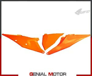 サイドパネル Ufo Plast Ktm Sx-F 全モデル 2019 - 2021 オレンジネオン 3FFLU Side Panels Ufo Plast For Ktm Sx-F All Models 2019 - 2021 Orange neon 3FFLU