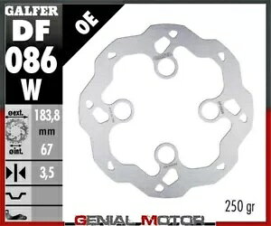 Galfer tg u[L fBXN WAVE FIXED 183.8x3mm MONTESA COTA 315 R 2001 Galfer Front Brake Disc WAVE FIXED 183.8x3mm MONTESA COTA 315 R 2001