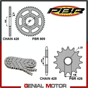 EK1708 `F[ƃXvPbgLbg 14 / 47 / 428 PBR XYL DR-S 1980 - 1985 EK1708 Chain and Sprockets Kit 14 / 47 / 428 PBR SUZUKI DR-S 1980 - 1985