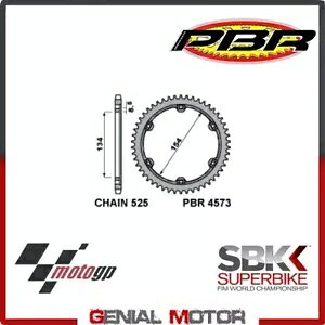 4573 40 LD A XvPbg PBR 525 - 40  DUCATI MULTISTRADA / S 2010 - 2016 4573 40 LD Rear Sprocket PBR 525 - 40 Teeth DUCATI MULTISTRADA / S 2010 - 2016