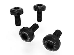 GARx[lWLbg Ducabike Ducati Multistrada V4 2021 - 2023 Air Conveyors Screw Kit Black Ducabike For Ducati Multistrada V4 2021 - 2023