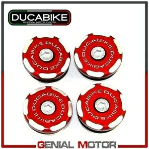 t[ Lbv bh (@BHA~jE CNC) TT99902A Ducabike Ducati 999 2002 - 2006 Frame Caps Red in Machined Aluminum CNC TT99902A Ducabike Ducati 999 2002 - 2006