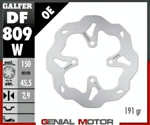 Galfer �u���[�L �f�B�X�N ���A �E�F�[�u�Œ� 150x2.9 mm Sherco 0.8 2003-2012- Galfer brake discs rear wave fixed 150x2.9 mm Sherco 0.8 2003-2012- �y���s�A���i�z