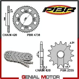 EK1905 `F[ƃXvPbgLbg 14 / 47 / 420 PBR }n YZ 2018 - 2019 EK1905 Chain and Sprockets Kit 14 / 47 / 420 PBR YAMAHA YZ 2018 - 2019