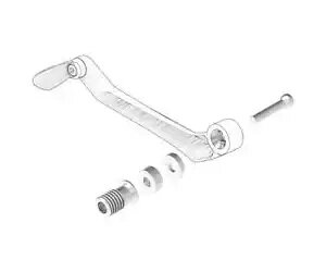 LIGHTECH KPL333 o[یA_v^[Zbg }n T-Max 560 2022 - 2024-p LIGHTECH KPL333 Lever Protection Adapter Set for Yamaha T-Max 560 2022 - 2024-