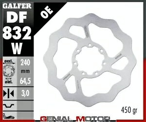 Galfer �t�����g �u���[�L �f�B�X�N WAVE FIXED 240x3mm TM MX 85 2013 Galfer Front Brake Disc WAVE FIXED 240x3mm TM MX 85 2013