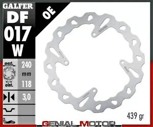 Galfer tg u[L fBXN EF[uŒ 240x3mm z_ XR 400 ^[h (DF017SM) 2005 Galfer Front Brake Disc WAVE FIXED 240x3mm HONDA XR 400 MOTARD (DF017SM) 2005