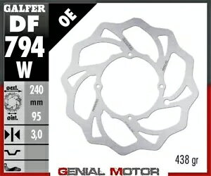 Galfer �t�����g �u���[�L �f�B�X�N �E�F�[�u�Œ� 240x3mm �n�X�N�o�[�i 85 TC 19/16 2014-2020 Galfer Front Brake Disc WAVE FIXED 240x3mm HUSQVARNA 85 TC 19/16 2014-2020 �y���s�A���i�z