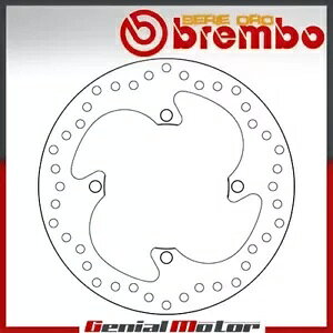 u[LfBXN Œu{ZGIA Kawasaki Klx F 450 2007 - 2009p Brake Disc Fixed Brembo Serie Oro Rear for Kawasaki Klx F 450 2007 - 2009
