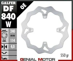 Galfer ���A �u���[�L �f�B�X�N WAVE FIXED 240x4mm TM EN 125 2015 Galfer Rear Brake Disc WAVE FIXED 240x4mm TM EN 125 2015