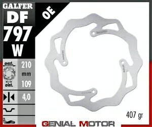 Galfer A u[L fBXN WAVE FIXED 210x4mm KTM FREERIDE E-SX 2015 Galfer Rear Brake Disc WAVE FIXED 210x4mm KTM FREERIDE E-SX 2015